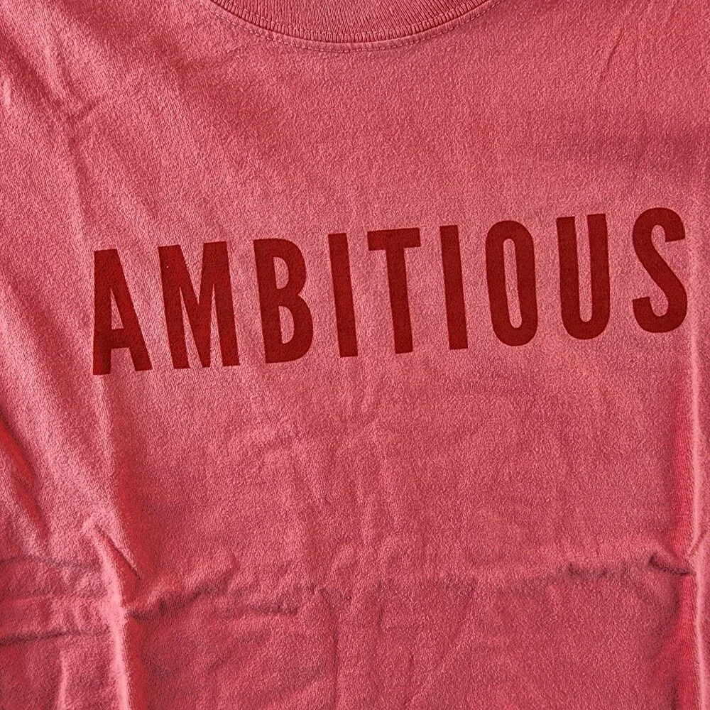 Phenomenal Ambitious Printed T-Shirt Kids M (8-10) Pink Short Sleeve Pullover~ - Picture 5 of 14